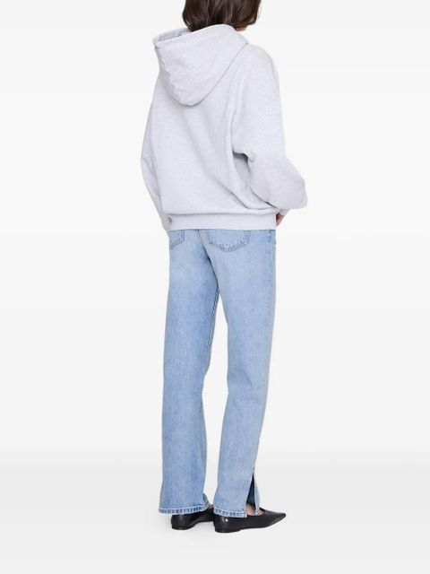 ANINE BING logo-detail hoodie - Grey