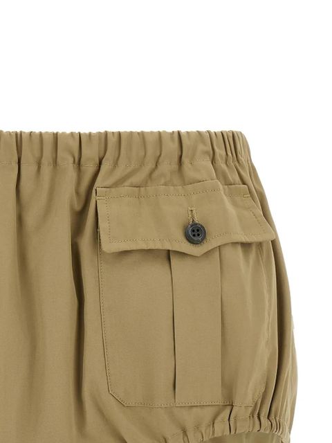 Prada elasticated poplin shorts - Neutrals