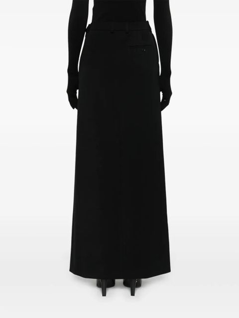 Balenciaga slit tailored maxi skirt - Black