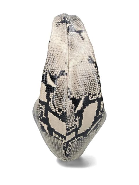KHAITE medium Olivia snakeskin-pattern shoulder bag - Neutrals