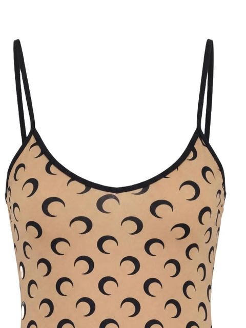 Marine Serre moon printed jersey top - Neutrals - zdjęcie produktu nr 2