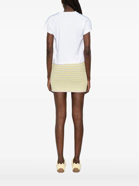 Casablanca shoulder tape T-shirt - White