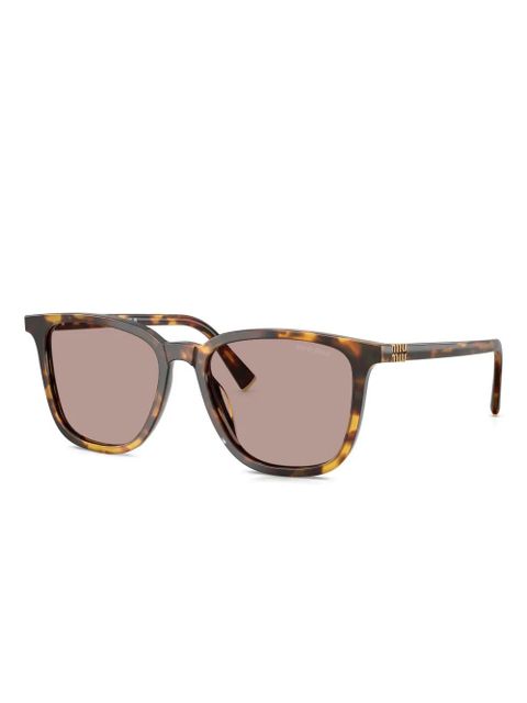 Miu Miu Eyewear tortoiseshell-pattern square-frame sunglasses - Brown