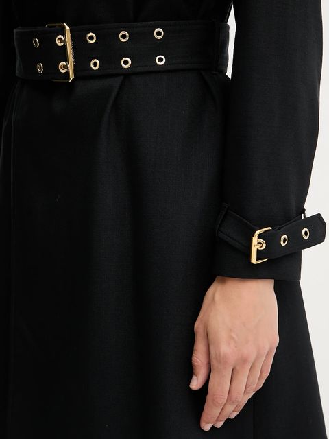 Marciano by Guess płaszcz CHRISTINA kolor czarny 5YGL05 7343A