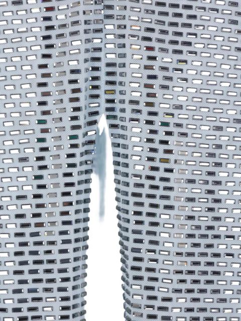 Self-Portrait V-neck embellished maxi dress - Blue