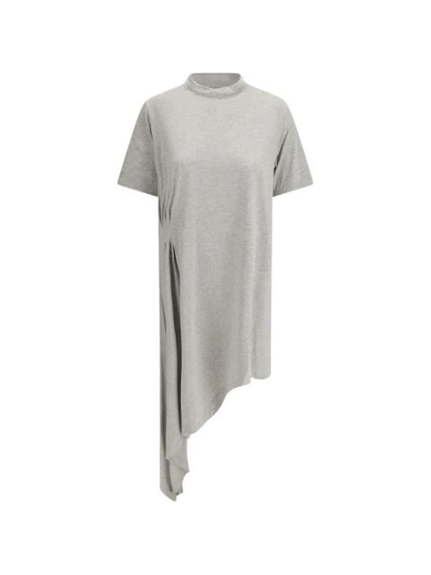 LouLou de Saison asymmetric pleated-detail dress - Grey - zdjęcie produktu nr 1