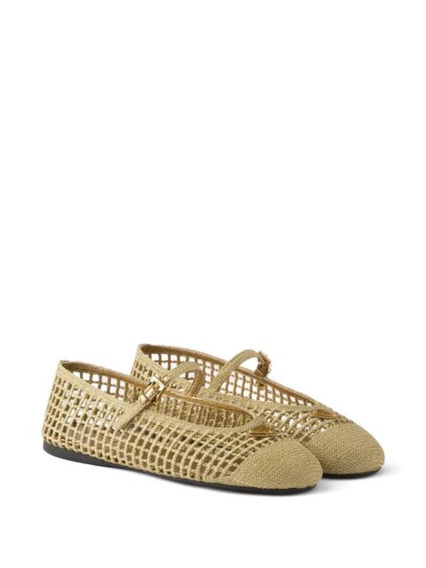 Prada crochet ballet flats - Gold - zdjęcie produktu nr 2