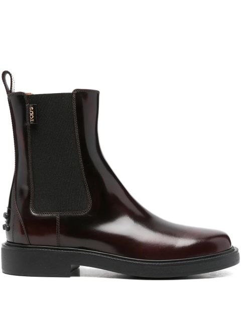 Tod's leather Chelsea boots - Red - zdjęcie produktu nr 1
