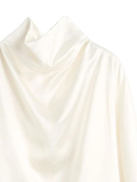 TOTEME draped cowl-neck blouse - White - zdjęcie produktu nr 2