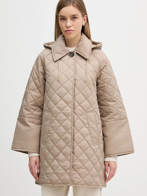 Barbour kurtka Cara kolor zielony przejściowa oversize LQU1887 - zdjęcie produktu nr 1