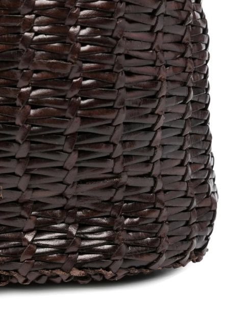 DRAGON DIFFUSION leather bucket bag - Brown