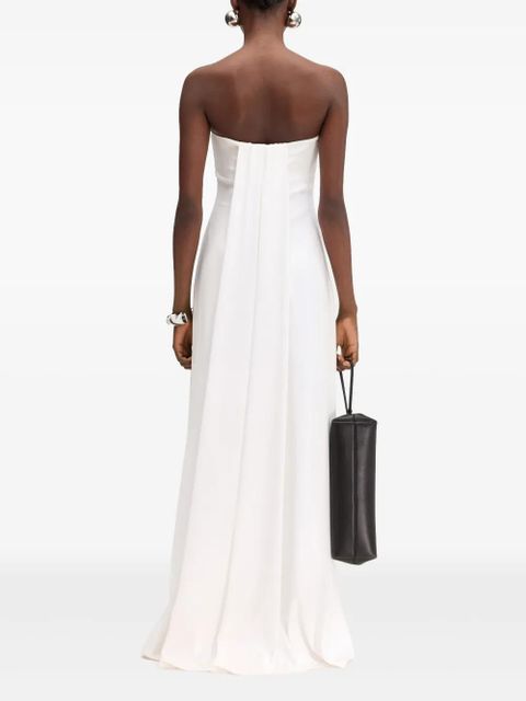 Jacquemus strapless maxi dress - White