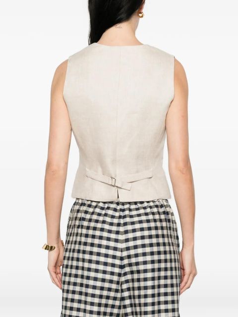 Weekend Max Mara Pace button V-neck gilet - Neutrals