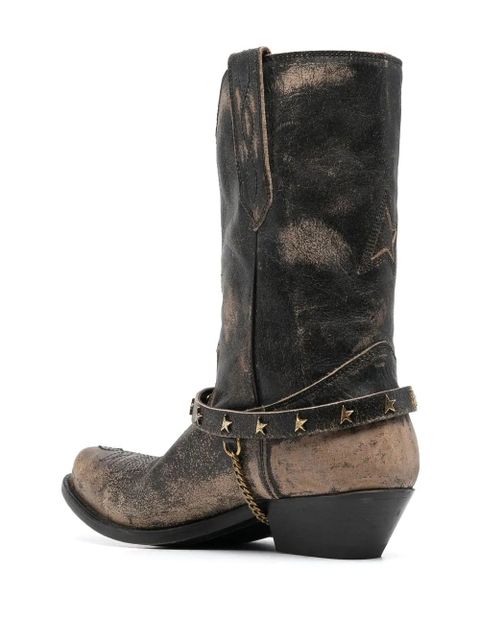 Golden Goose slip-on distressed boots - Black - zdjęcie produktu nr 2