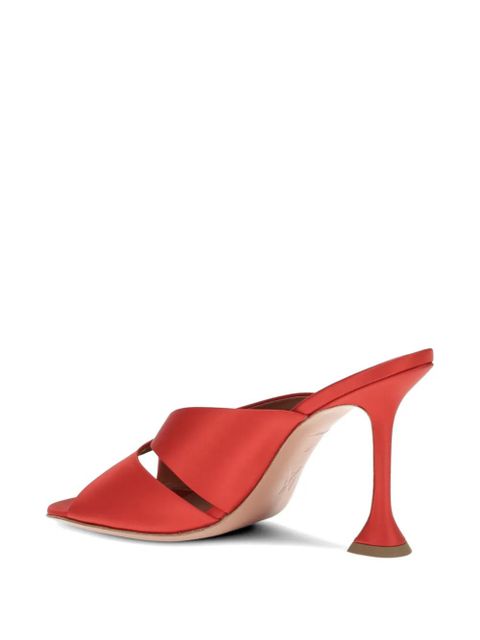 Amina Muaddi Salma crossover-strap sandals - Red