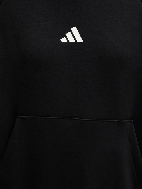 adidas bluza Stadium damska kolor czarny z kapturem gładka KB4955