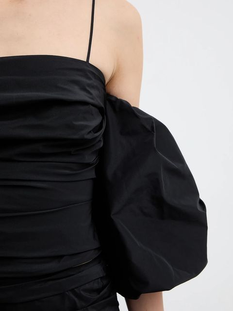 Pinko bluzka damska kolor czarny gładka 105552 Y3LE