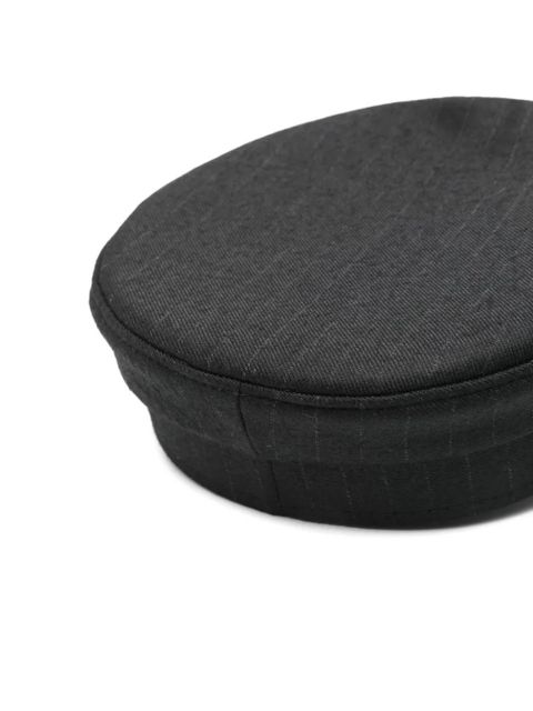 Ruslan Baginskiy stripe-pattern beret - Black - zdjęcie produktu nr 2