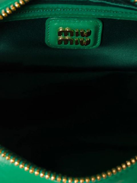 Miu Miu Arcadie matelassé nappa-leather bag - Green