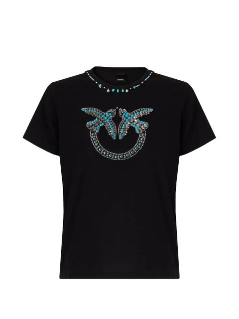 PINKO beaded embellished T-shirt - Black - zdjęcie produktu nr 1