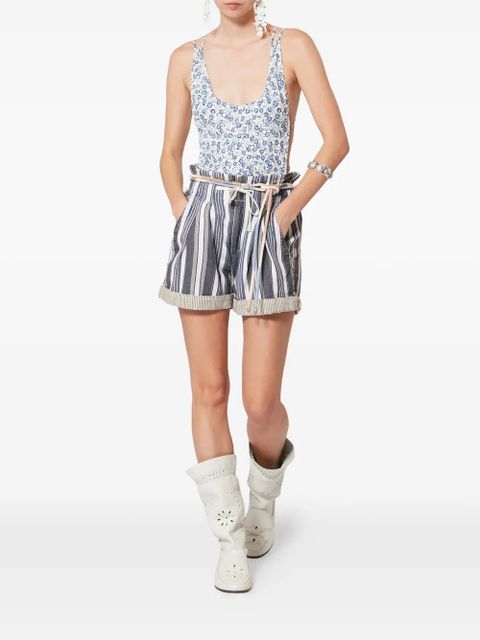MARANT ÉTOILE NIRMA striped shorts - Blue - zdjęcie produktu nr 2