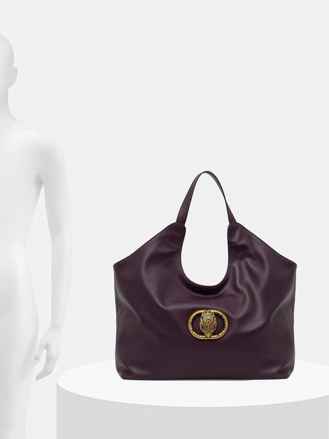 Kurt Geiger London torebka skórzana CHELSEA kolor fioletowy 4978890109