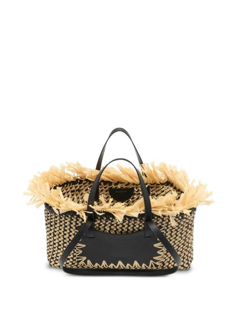 Ulla Johnson small Lali fringe-trim tote bag - Neutrals