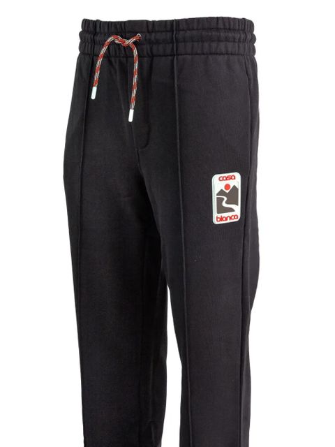 Casablanca panelled drawstring trousers - Black