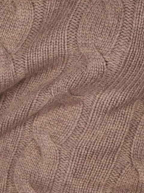 MC2 Saint Barth cable-knit roll-neck sweater - Brown