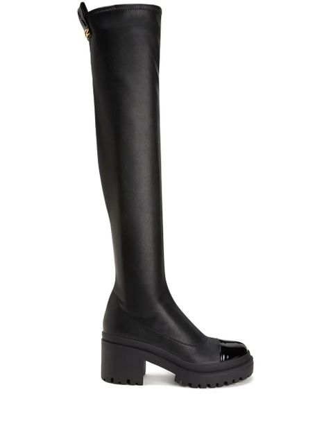 Giuseppe Zanotti 70mm Avela Stretch thigh-high boots - Black - zdjęcie produktu nr 1