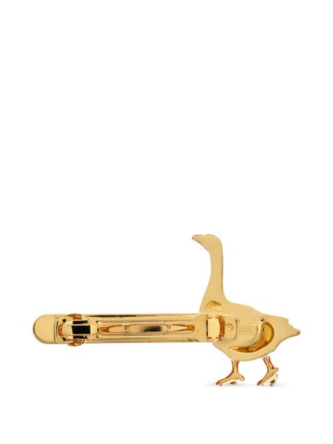 Moschino goose logo-embossed hair accessory - Gold - zdjęcie produktu nr 2