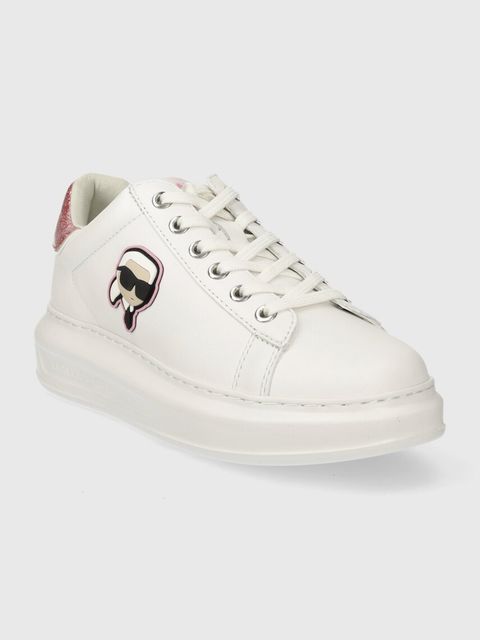 Karl Lagerfeld sneakersy skórzane KAPRI kolor biały KL62530N - zdjęcie produktu nr 2