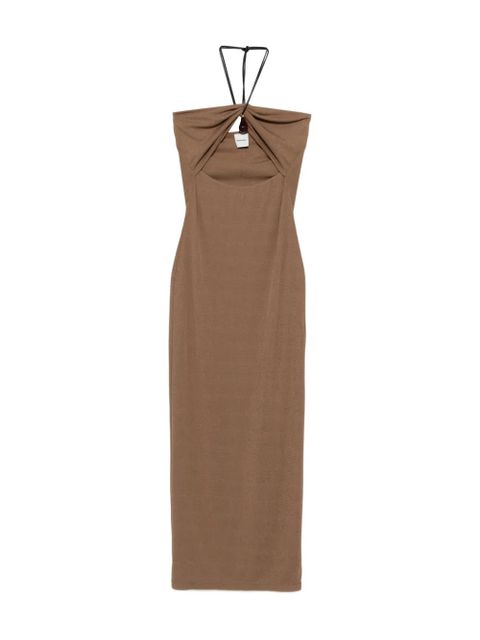 Nanushka special strap bandeau midi dress - Brown - zdjęcie produktu nr 1