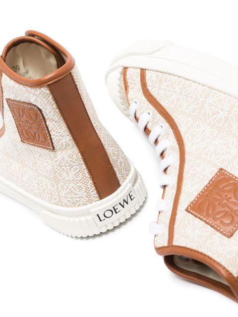 LOEWE Anagram high-top sneakers - Neutrals