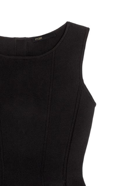 Maje bow-detail sleeveless mini dress - Black - zdjęcie produktu nr 2