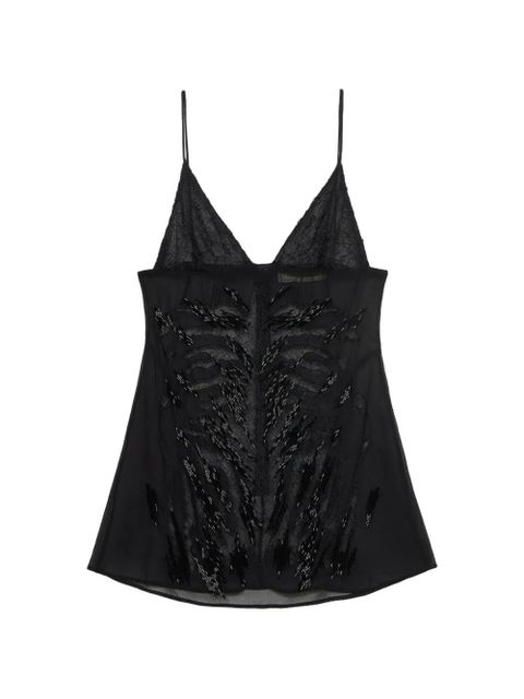 Blumarine embroidered top - Black - zdjęcie produktu nr 1