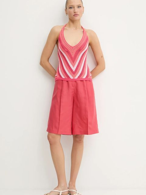 United Colors of Benetton top kolor różowy 1194EH01E