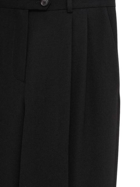 The Row belt loops pleats trousers - Black