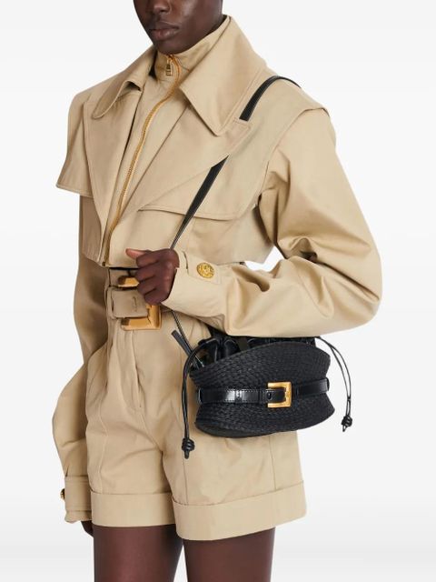 Balmain mini Shuffle belt tote bag - Black - zdjęcie produktu nr 2