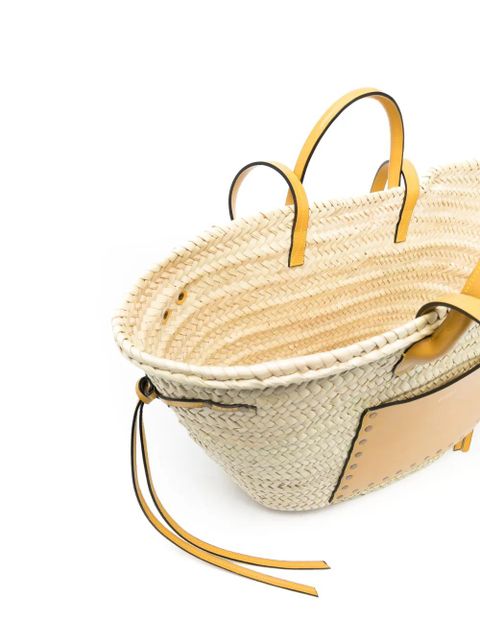 ISABEL MARANT Cadix woven beach bag - Neutrals