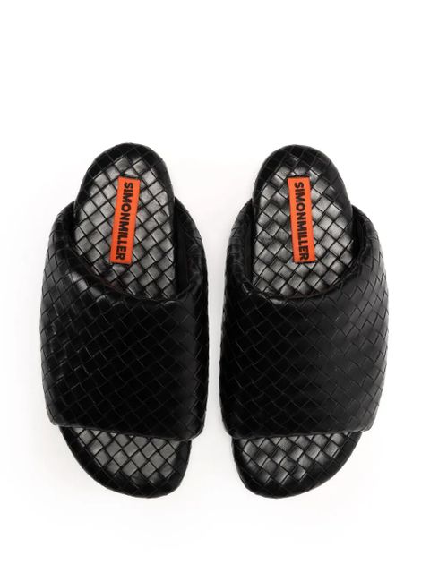 Simon Miller woven-design bubble slides - Black - zdjęcie produktu nr 2