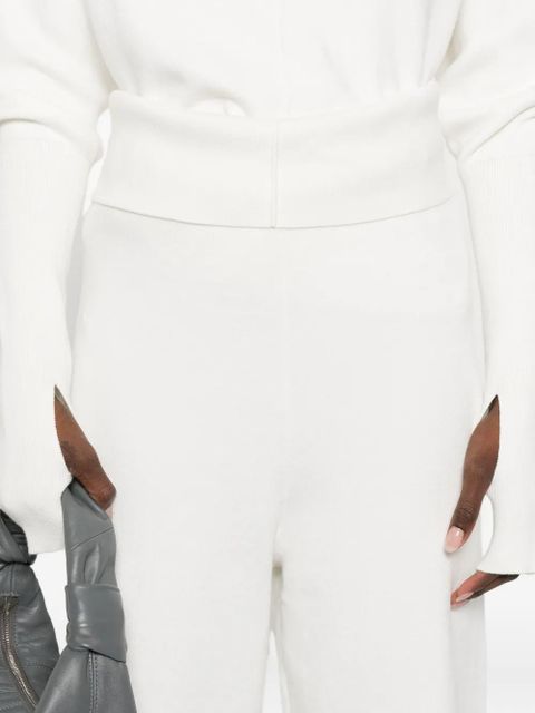 Aya Muse seam-detail trousers - White