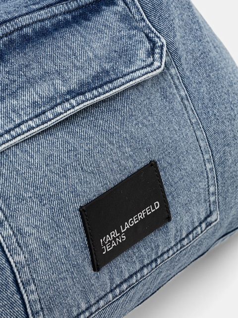 Karl Lagerfeld Jeans torebka jeansowa kolor niebieski B1W50005