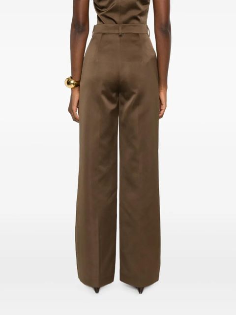 Nanushka tailored straight-leg trousers - Brown