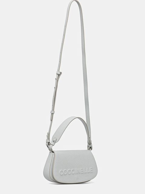 Coccinelle torebka skórzana kolor szary E5 QBB 52 01 01 - zdjęcie produktu nr 2