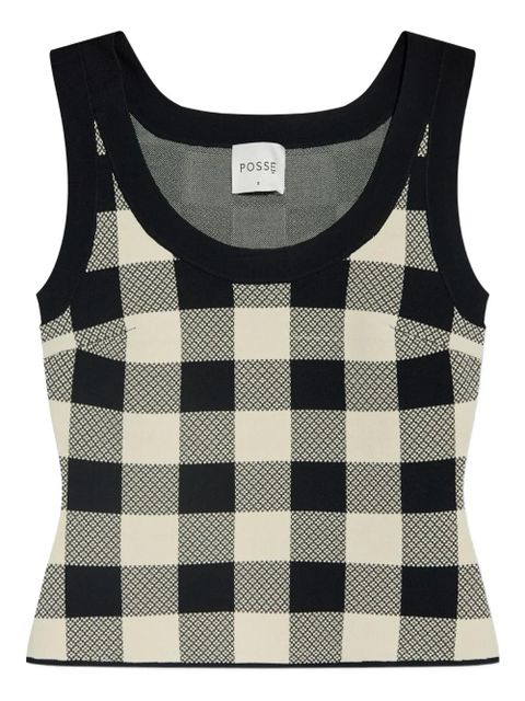 Posse gingham sleeveless top - HERITAGE PLAID - zdjęcie produktu nr 1