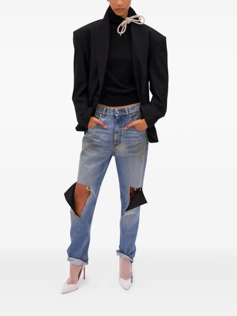 AREA crystal-knot turtleneck sweater - Black - zdjęcie produktu nr 2