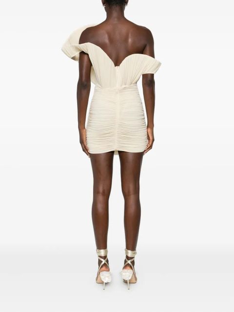 Magda Butrym draped pleated mini dress - Neutrals - zdjęcie produktu nr 2