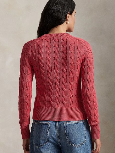 Polo Ralph Lauren kardigan bawełniany damski kolor czerwony 211971868 - zdjęcie produktu nr 2