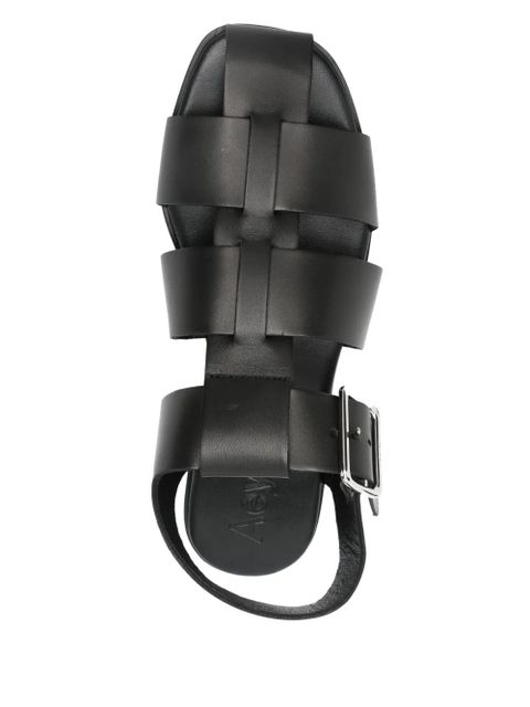 Aeyde caged sandals - Black